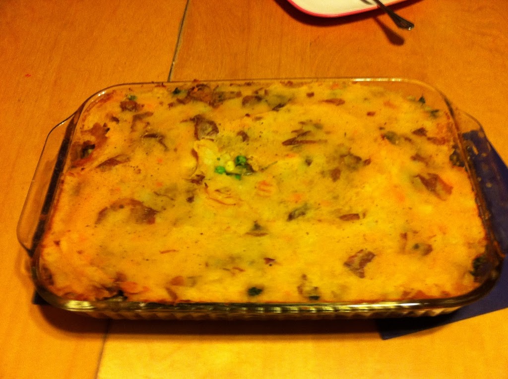 Vegan Shepherds Pie and Curry Loaf